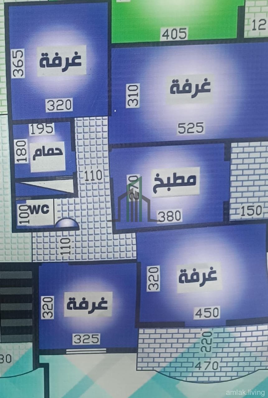 بيع على المخطط ازرق عضم واقع خامس فني