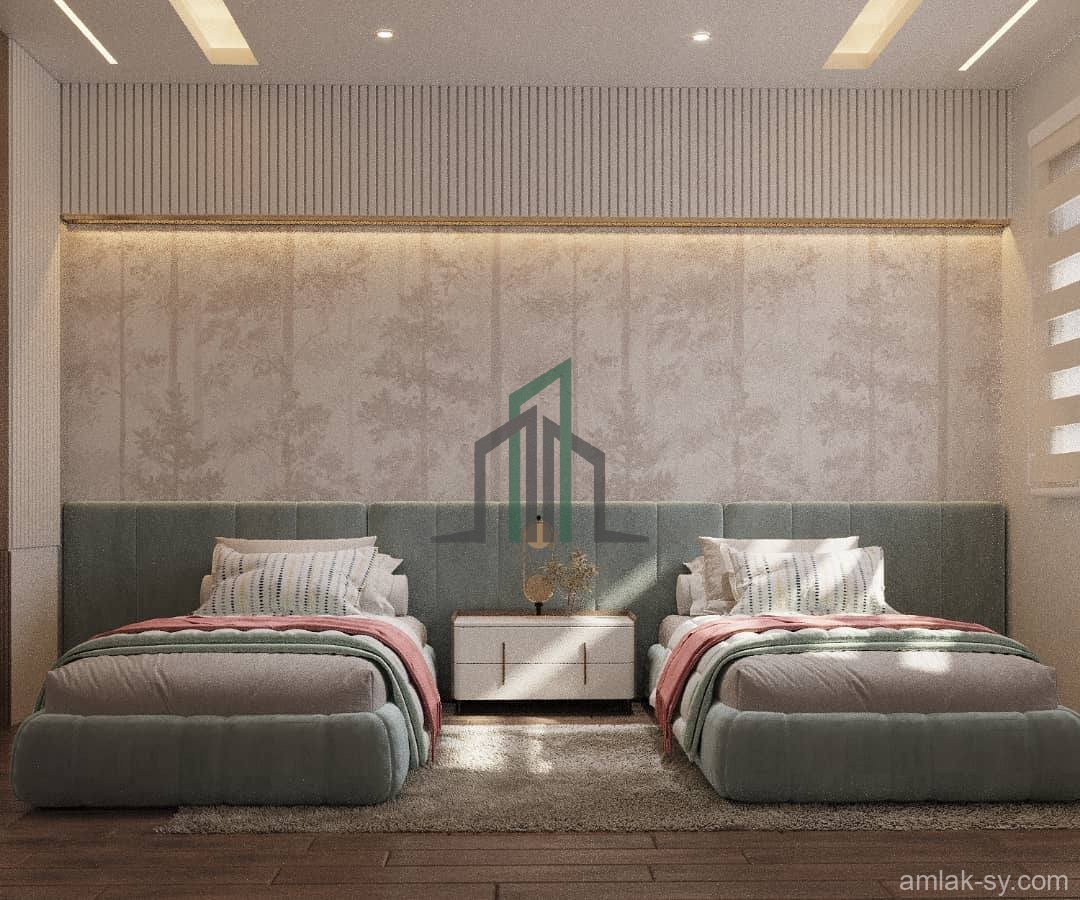 شقة 5غرف وصالون اكساء ملكي في البرناوي للبيع