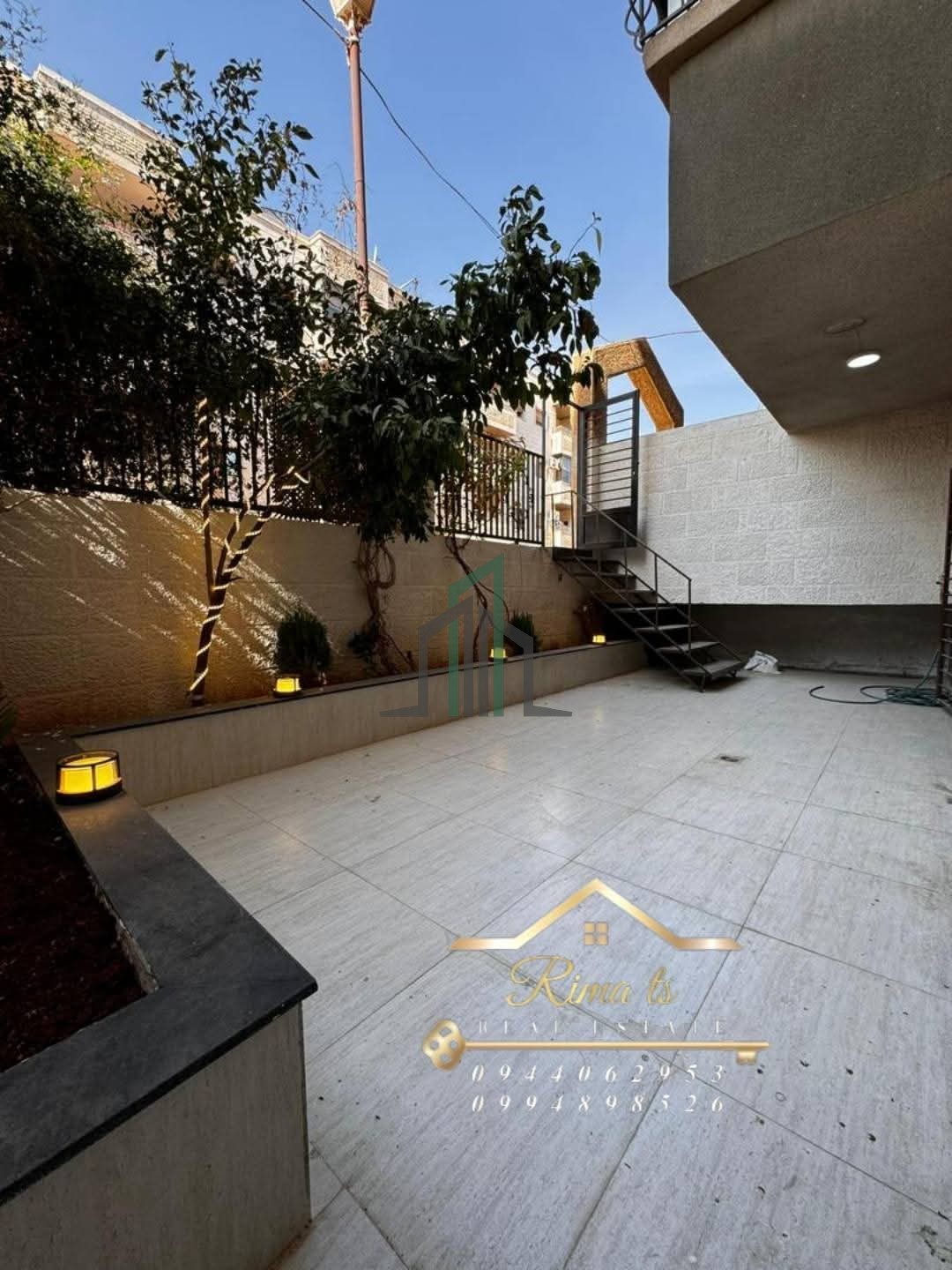 شقة للبيع 120 م مع حديقة 80 م - ضاحية قدسيا دوار الزهور